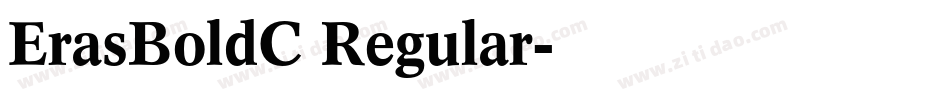 ErasBoldC Regular字体转换